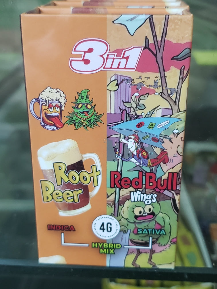 3 in 1 Disposable Vape 4g – Gorilla Greens