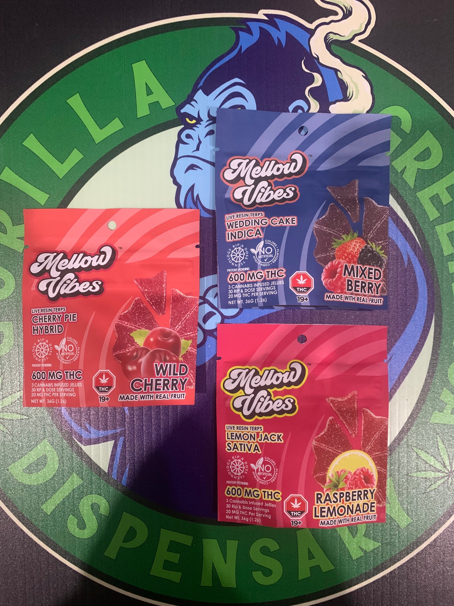 Mellow Vibes Live Resin Edibles