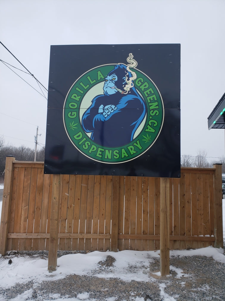 Gorilla Greens Dispensary Sign