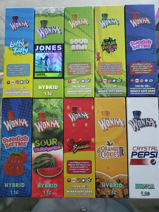 Wonka Extractions Vape Bars