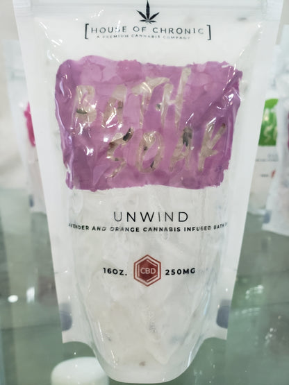 lavender and orange cbd bath soak