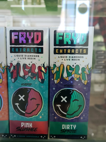 FRYD Extracts Liquid Diamond and Live Resin Pink Slushee Disposable Vape