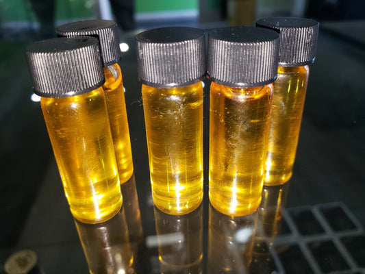 vial of honey oil 