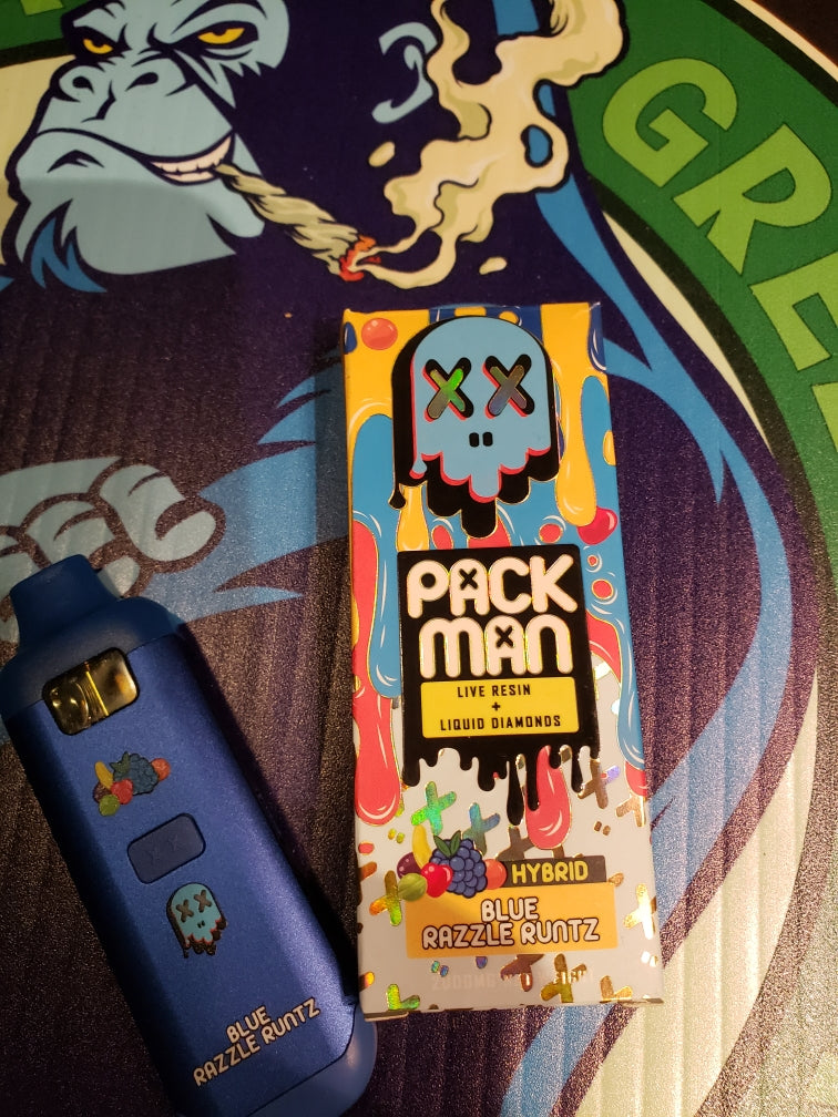 Pack Man live resin + liquid diamond disposable vape