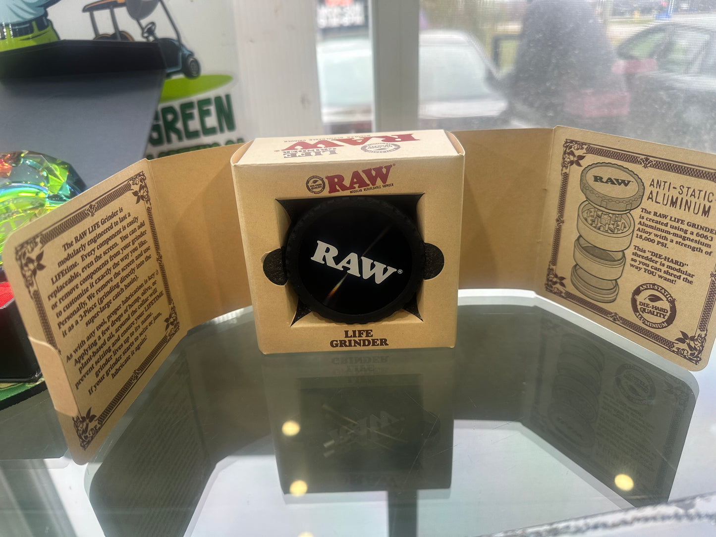 RAW black 3-piece grinder 