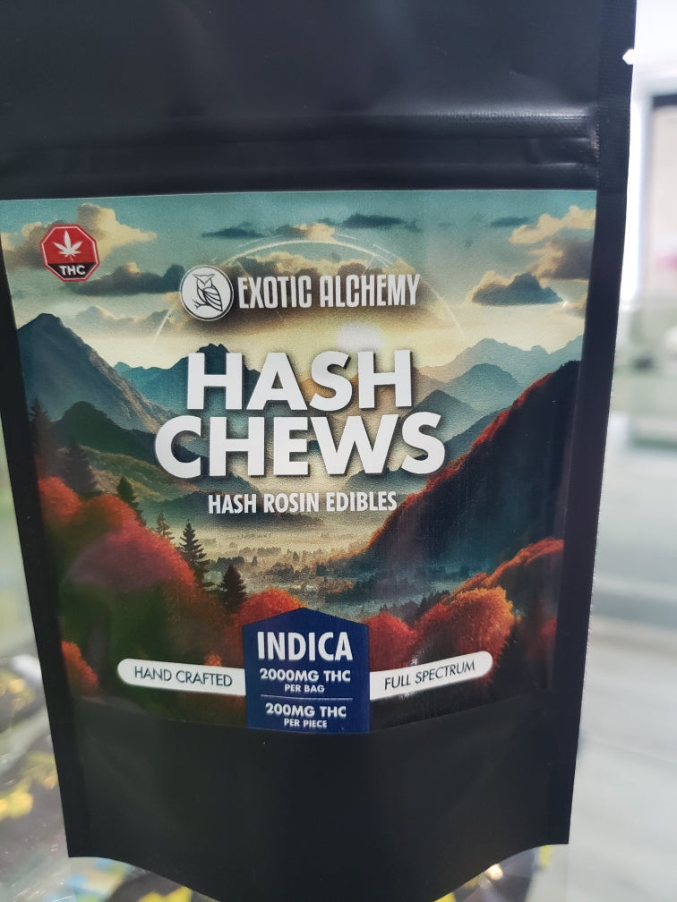 extoic alchemy hash chews indica