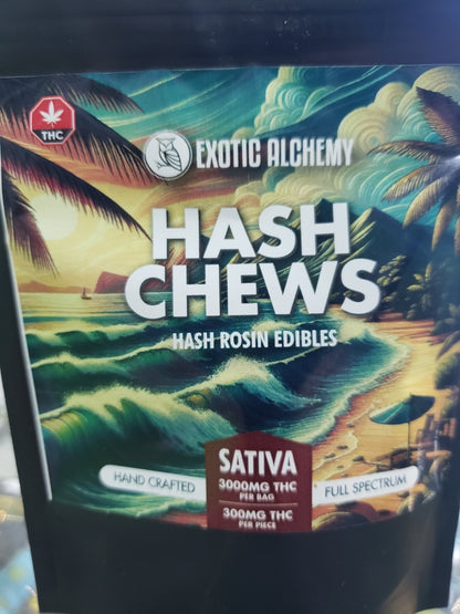 Exotic alchemy hash chews hash rosin edibles sativa