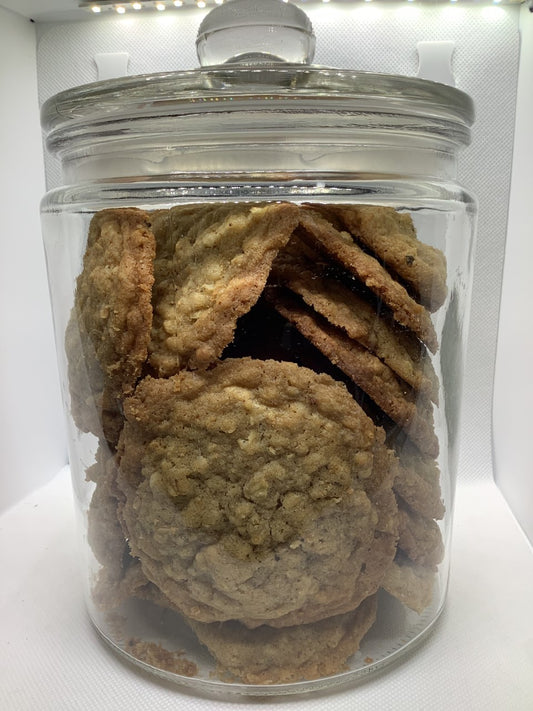 Homemade cookies in a jar 